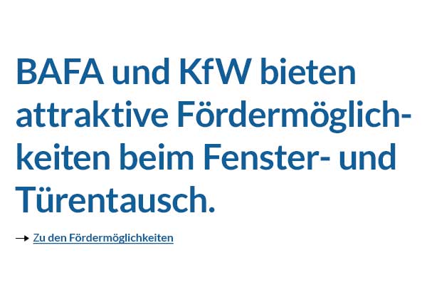 Fördermöglichkeiten mit BAFA und KfW